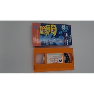 Blue's Clues ABC's and 123's VHS 1999 Nickelodeon Orange Tape Steve Burns
